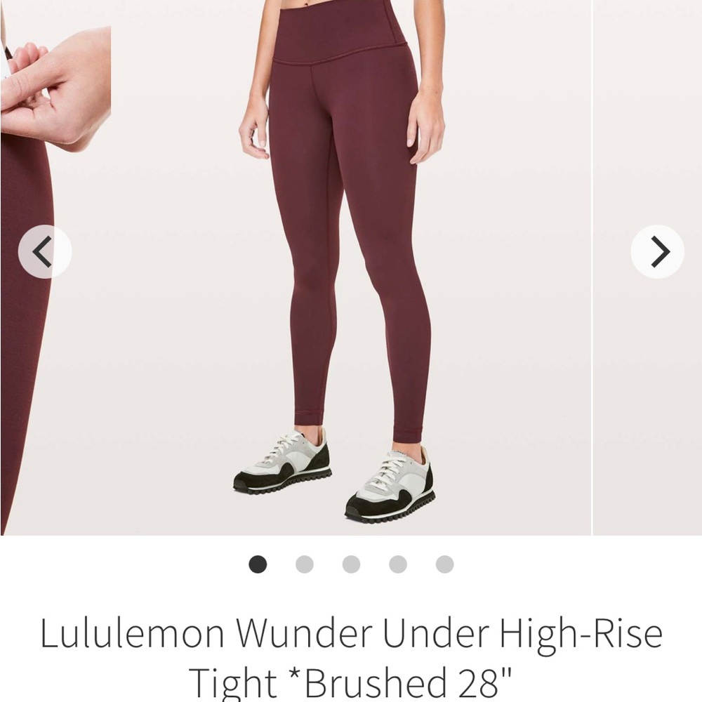 Lululemon Wunder Under High-Rise Tight Brushed 28”